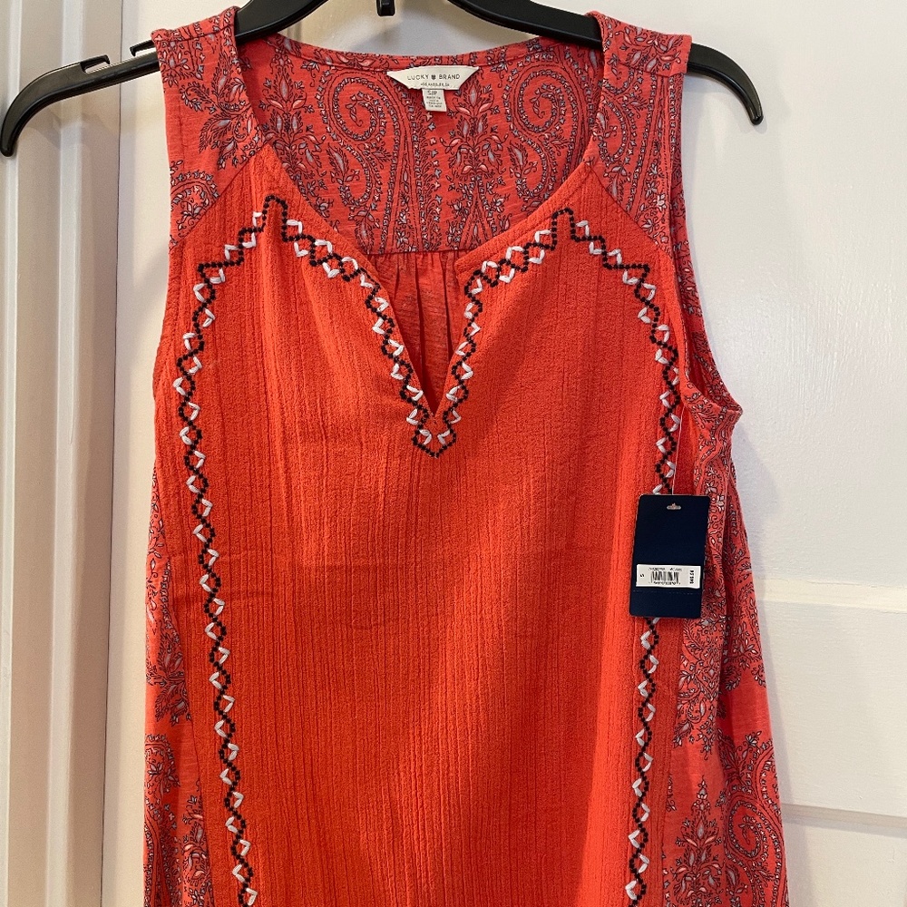 Lucky Brand Sleeveless Swing Top